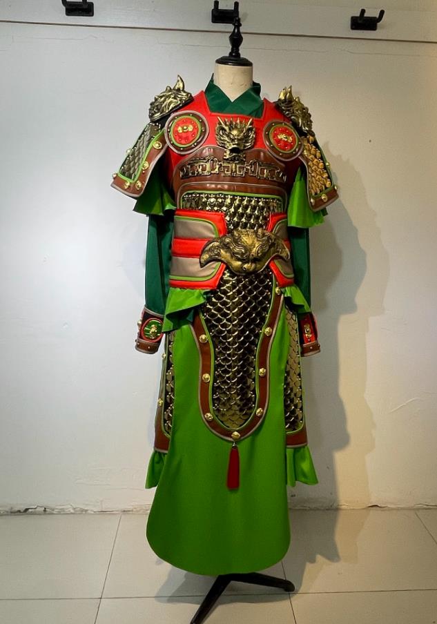 Film And Television Drama Three Kingdoms General Guan Yu Clothing Ancient Chinese Hero Armor Traditional Hanfu Metal Armor
