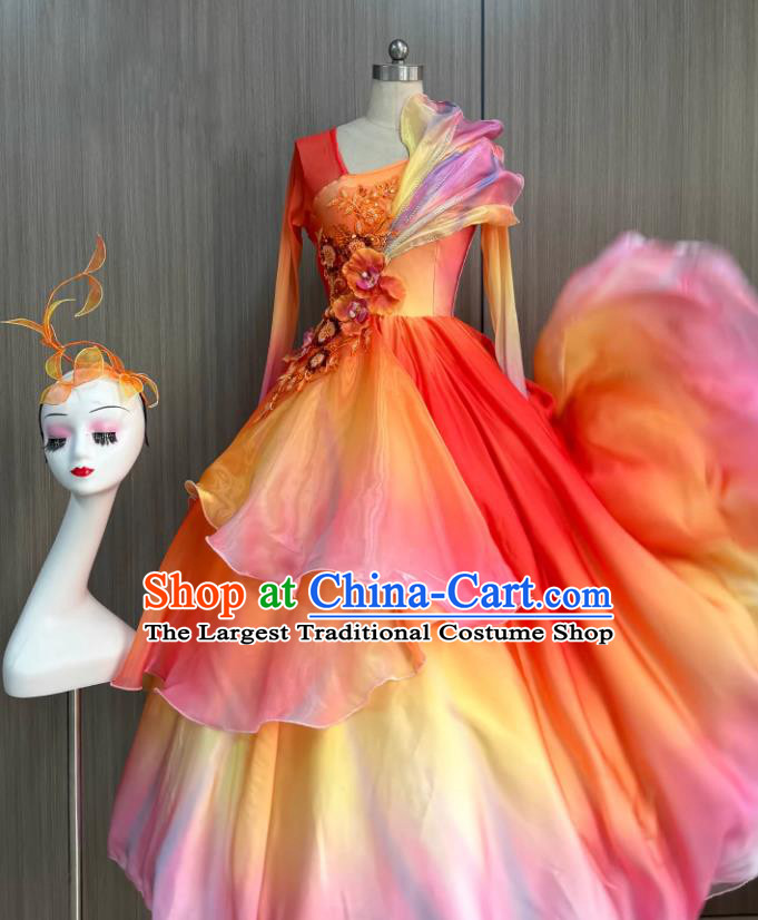 Leaping Horse Welcoming Spring Driving Time New Beginning Opening Dance Dress Festival Gala Performance Costume Year Of The Horse Dance Attire