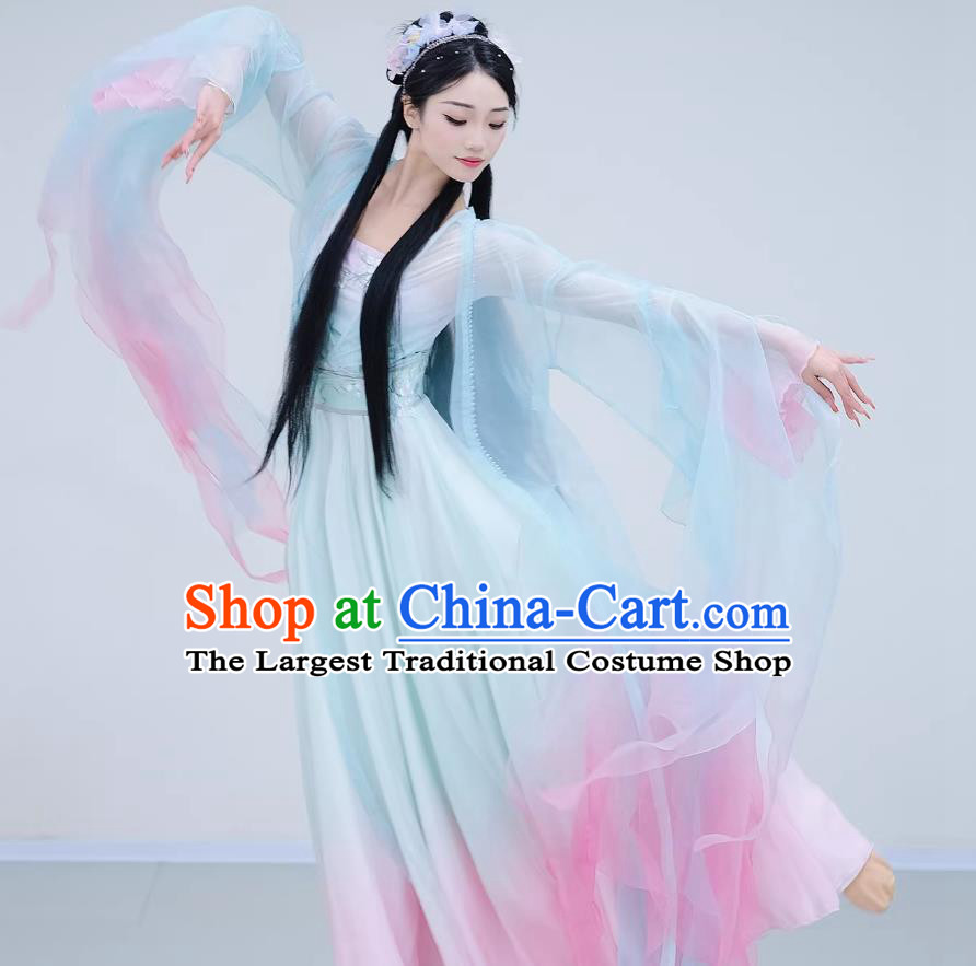 Sui Qiong Zhi Classical Dance Costume Female Chinese Ethereal Grace Gradient Hanfu Dress Stage Performance Costume