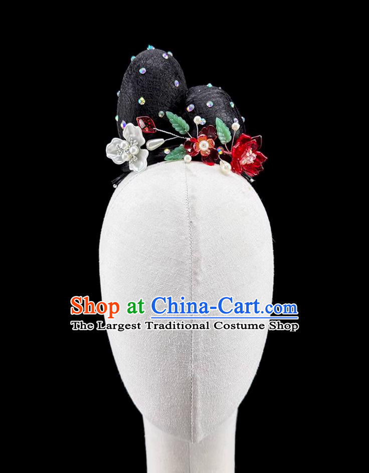 Classical Dance Headdress Chinese Stage Performance Solo Dance Wig Children Hair Accessory