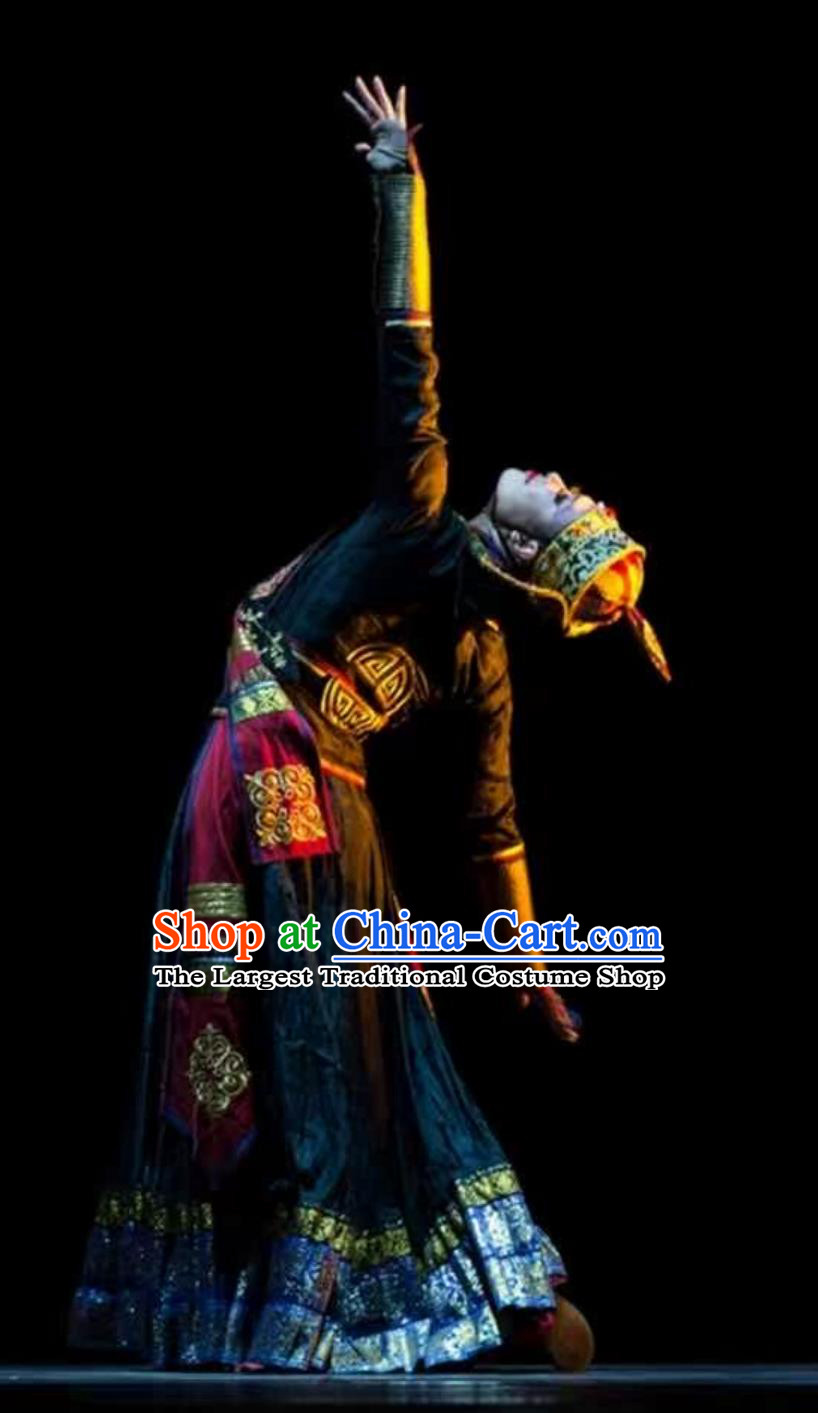 Sawuerdeng Tribute Lotus Award Dance Ethnic Folk Dance Stage Performance Costume