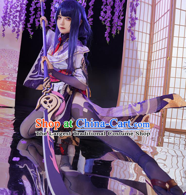 Genshin Impact Cosplay Costume Raiden Shogun Ei Cosplay Convention Outfit