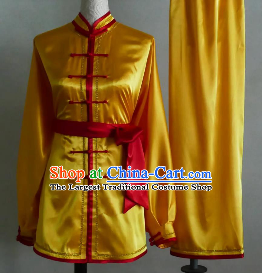 Group Kung Fu Competition Performance Outfit Chinese Taiji Costume Traditional Tai Chi Suit Ba Duan Jin Team Uniform