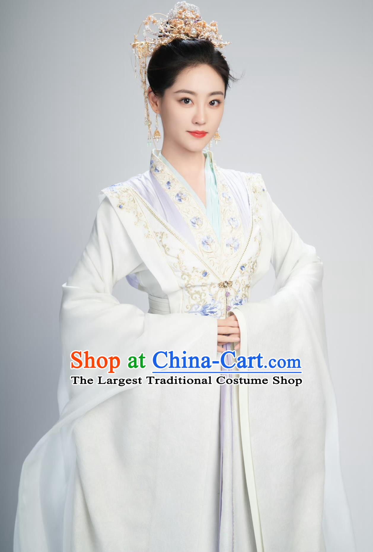 TV Series Fateful Love Princess Consort Han Zi Qing Dress Chinese Traditional Clothing Ancient Noble Woman Costume