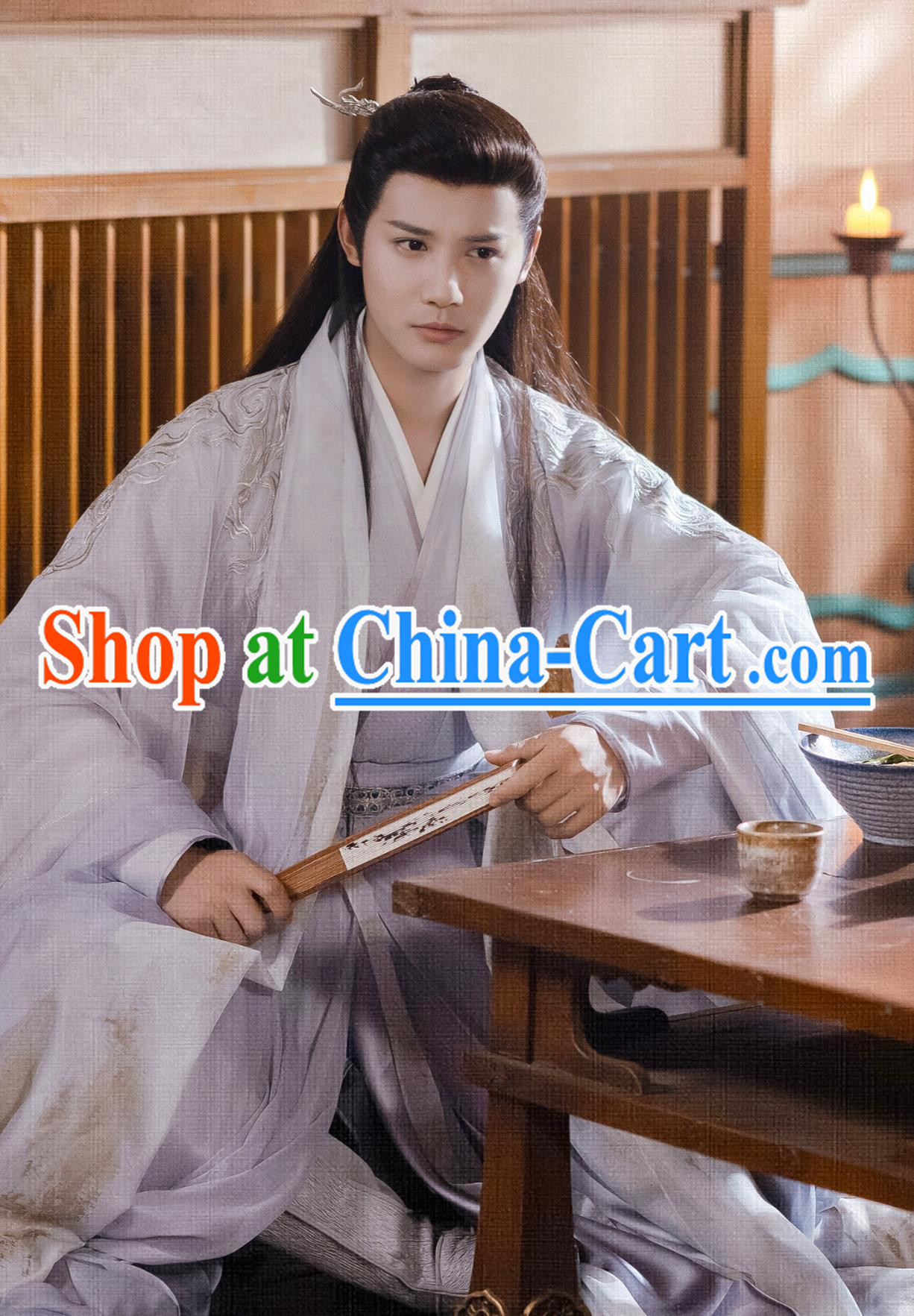 Traditional Chinese Male Hanfu TV Series A Moment But Forever Fu Jiu Yun Costume Chinese Ancient Drama Swordsman Clothing