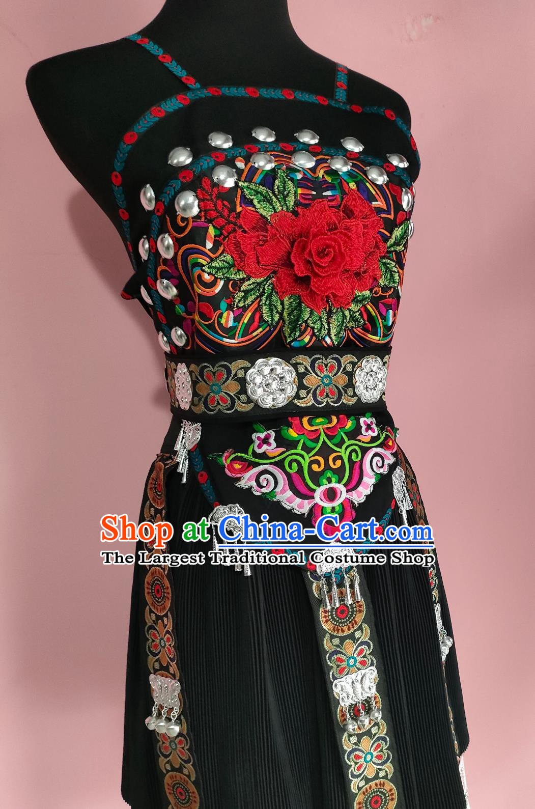 Chinese Ethnic Minority Costume Miao Ethnic Dance Costume
