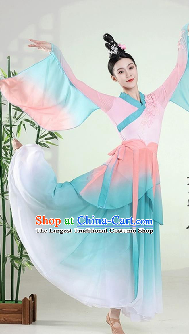 Calling Fish Clear Song Han Tang Classical Dance Costume Women Group Dance Clothing Fairy Dance Dress