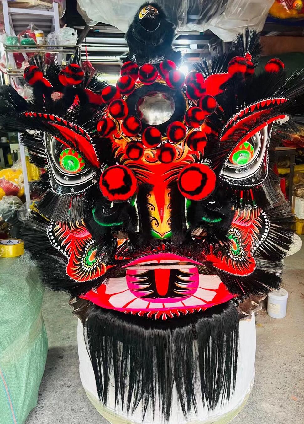 Super Chinese Dancing Lion Traditional Zhang Fei Lion Celebration Lion Dance Costumes Complete Set