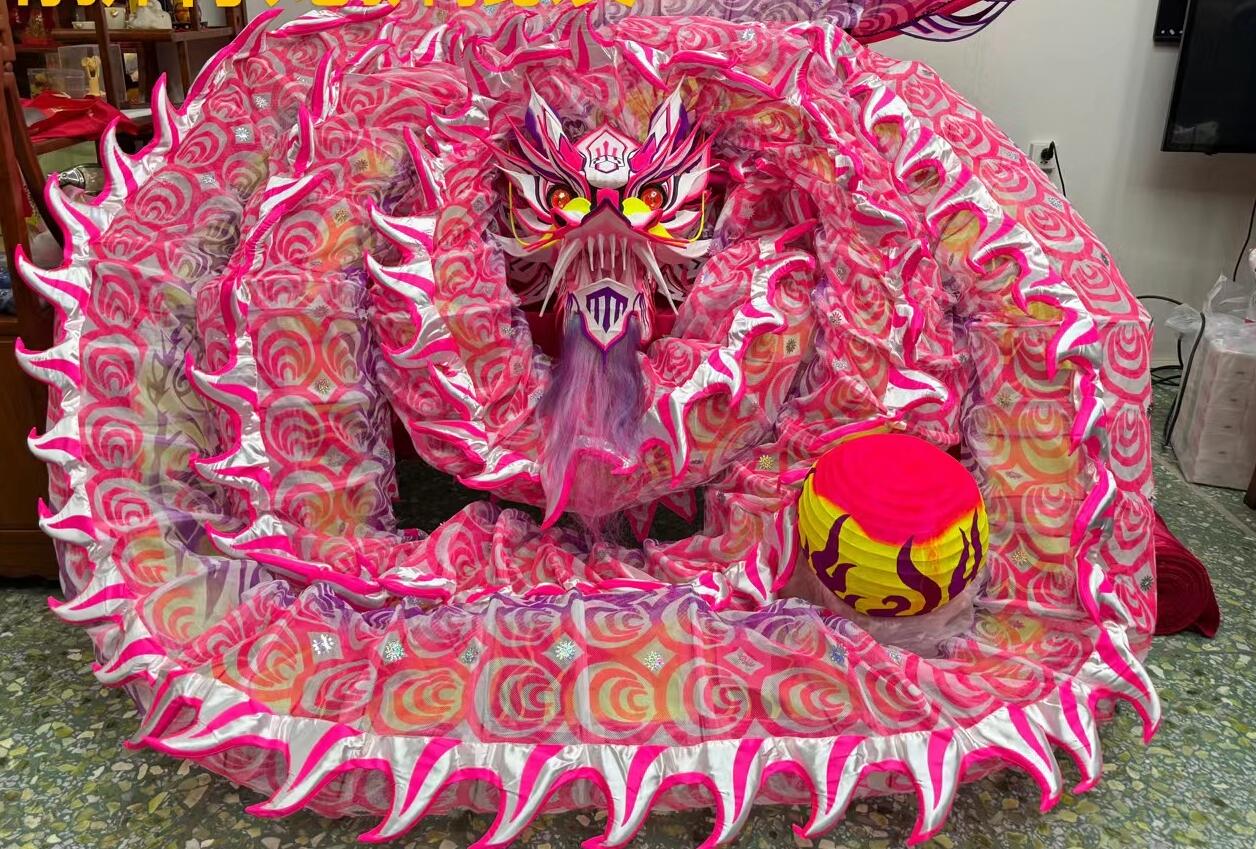 Professional Competition Dragon Dancing Equipment Chinese Parade Dragon Dance Costume Celebration Fluorescent Dragon