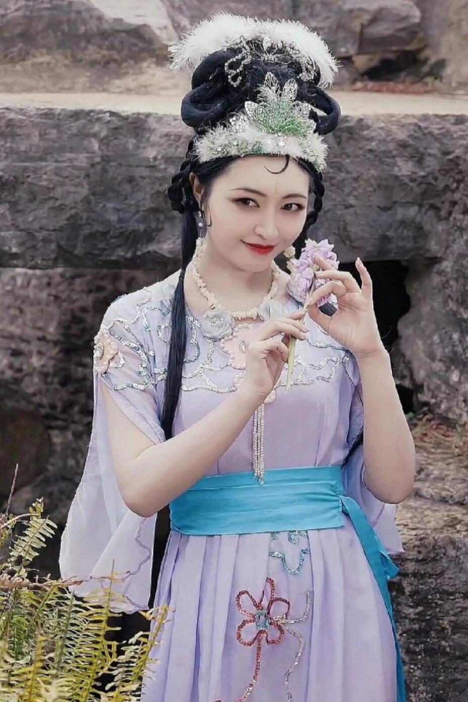 86 Version Journey To The West Rat Spirit Costume TV Drama Stage Performance Costume Opera Cosplay Purple Outfit