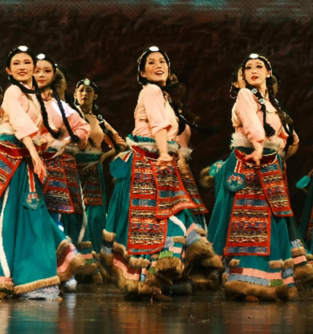 Tibetan Group Dance Repertoire Sowing Spring Clothing Art Exam National Dance Performance Costume Zang Ethnic Dance Costume