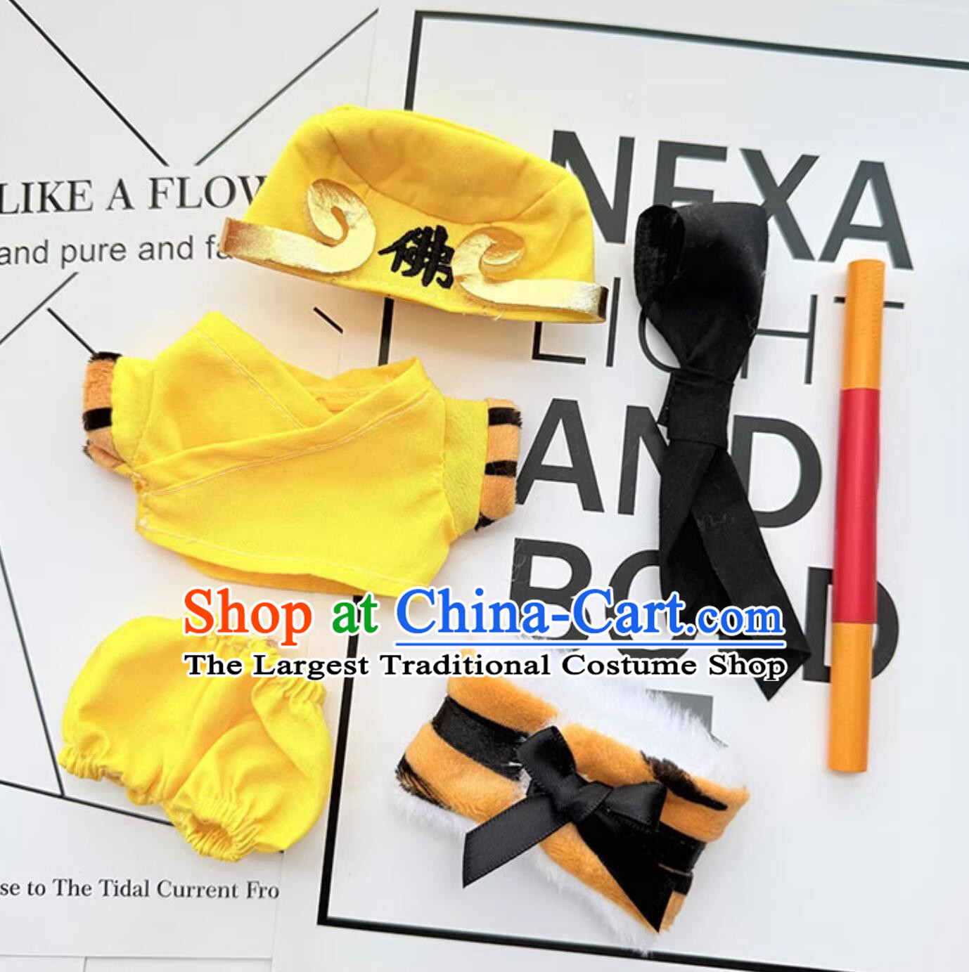 Handmade Labubu Clothing Doll Costumes Traditional Chinese Journey to the West Monkey King Sun Wukong Outfit