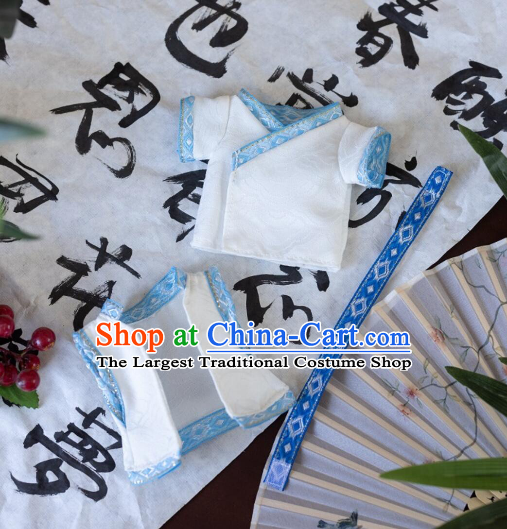 Handmade Labubu Hanfu Doll Costumes Traditional Chinese Ao Bing Clothing