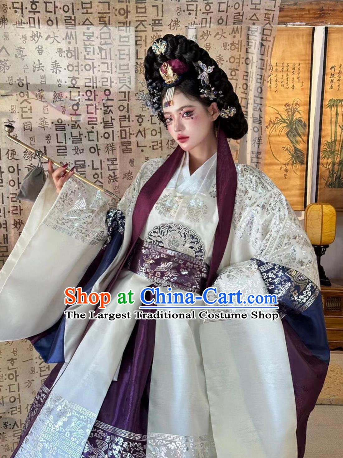 Yanji Princess Palace Ancient Wedding Dress Daejanggeum Traditional Korean Ethnic Hanbok