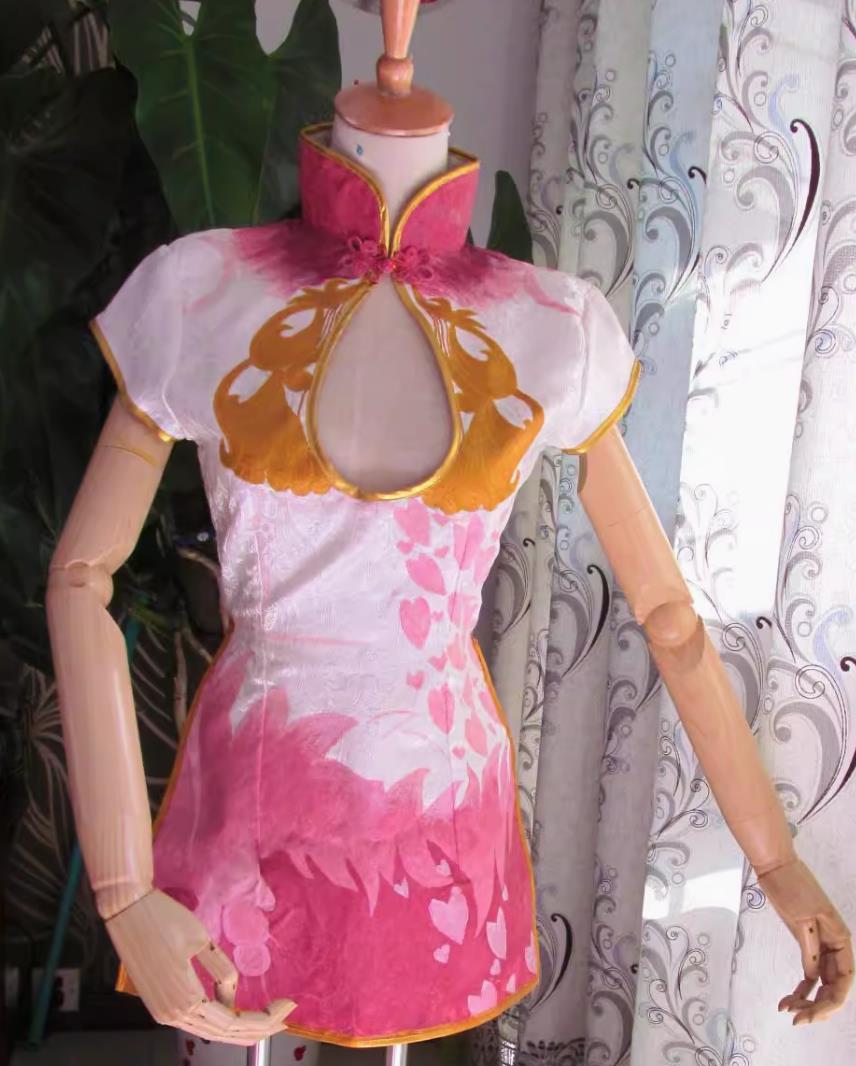 Dynasty Warriors 7 Special Diao Chan Cosplay Costume Pink Lady Dress