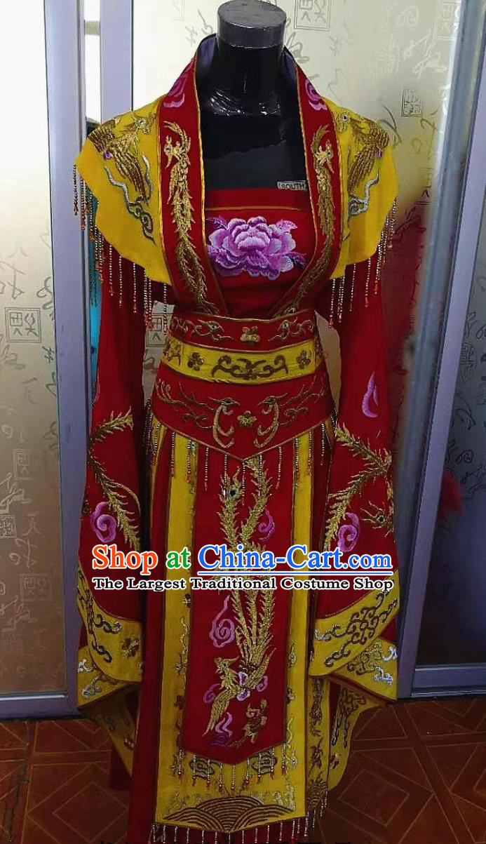 Ancient Chinese Costume Wide Sleeve Noble Dress Drama Film Wardrobe Embroidered Phoenix Princess Imperial Concubine Palace Gown