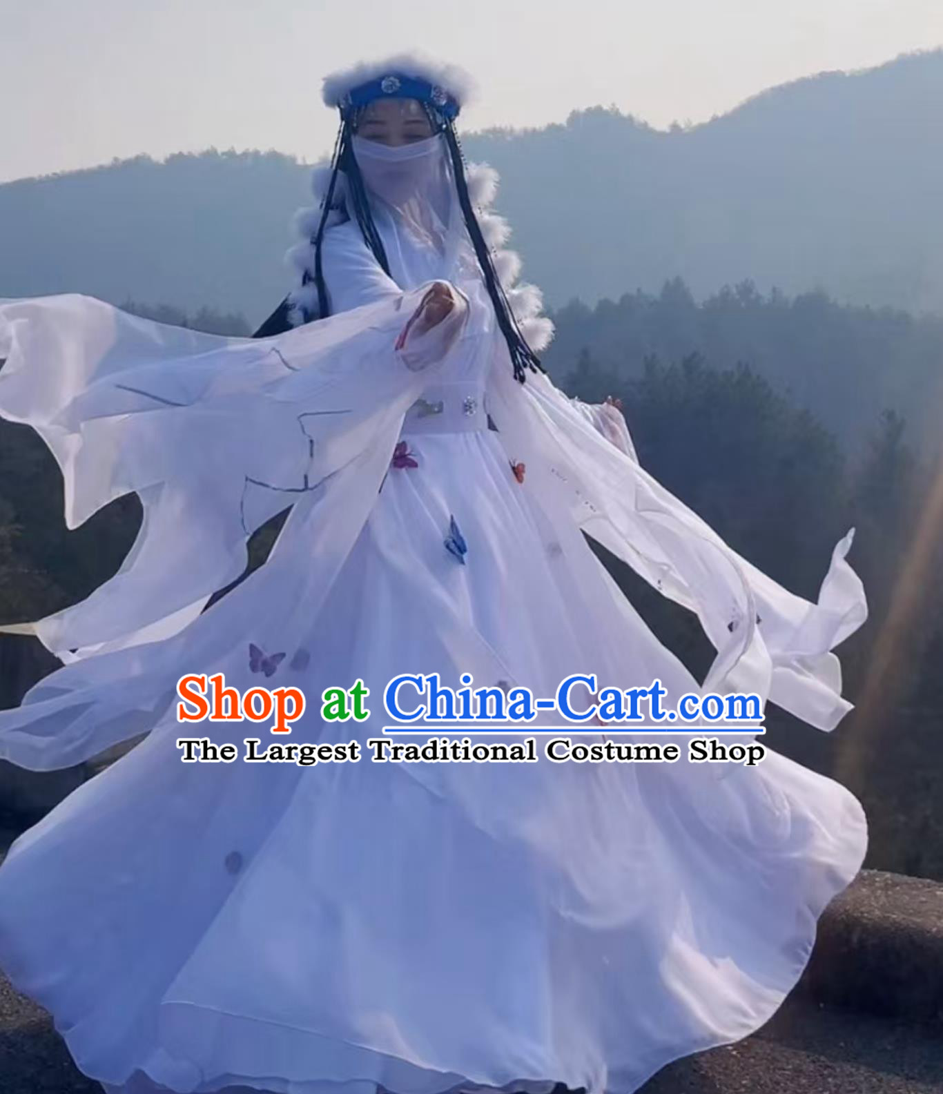 TV Series My Fair Princess Han Xiang Costume Ancient China Imperial Concubine Clothing Traditional Dance White Dress
