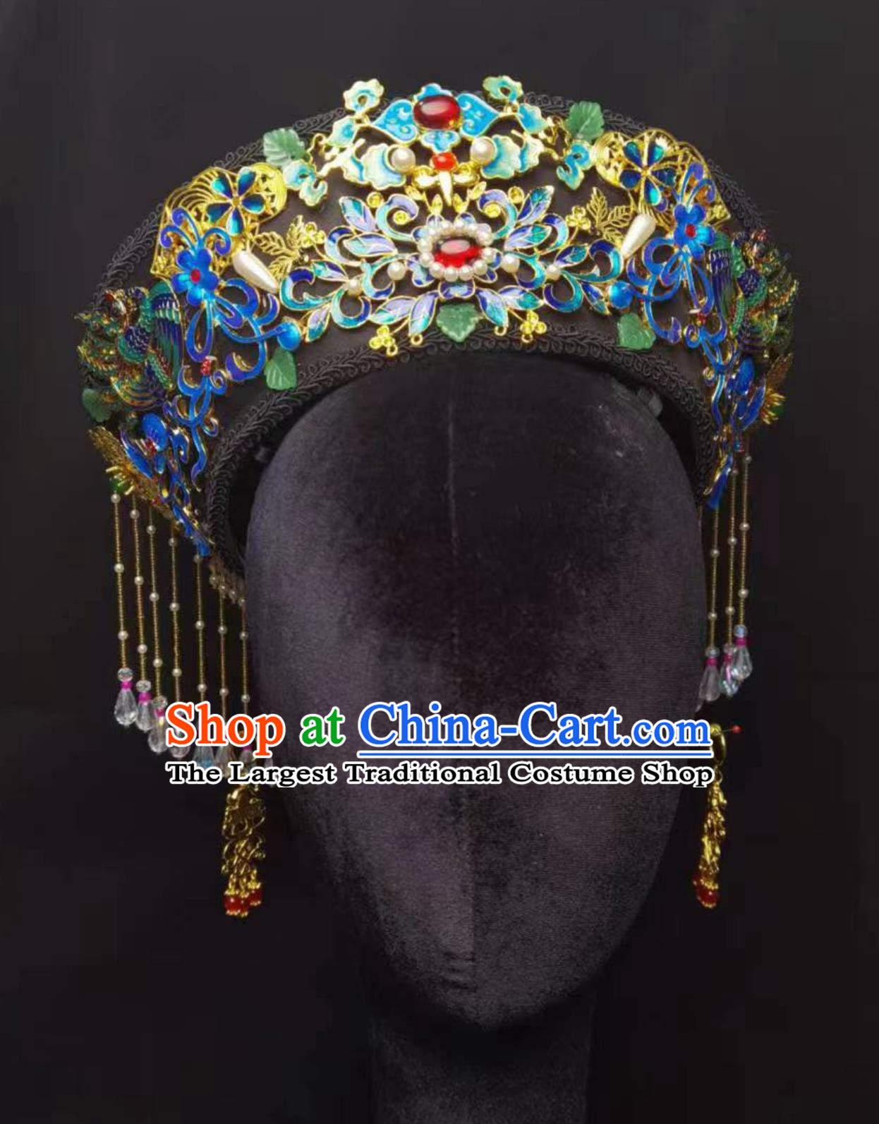Handmade Hair Ornament Ruyi Zhen Huan Zhuan Royal Court Hat Qing Dynasty Manchu Headpiece Palace Drama Vintage Diadem