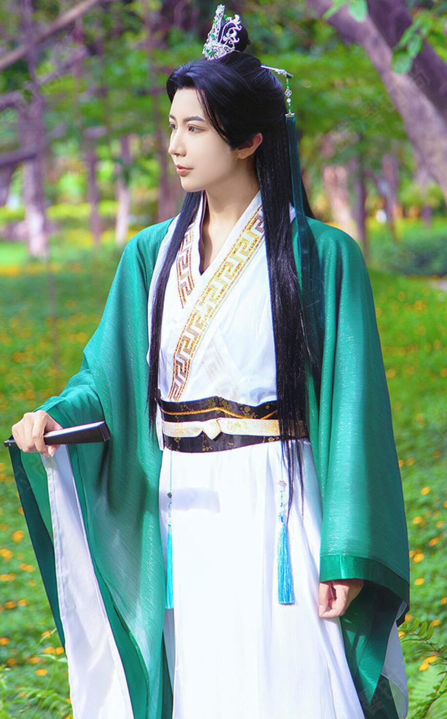 Shen Qingqiu Cosplay Costume The Scum Villains Self Saving System Chinese Hanfu Shen Jiu Outfit Ancient Male Clothing