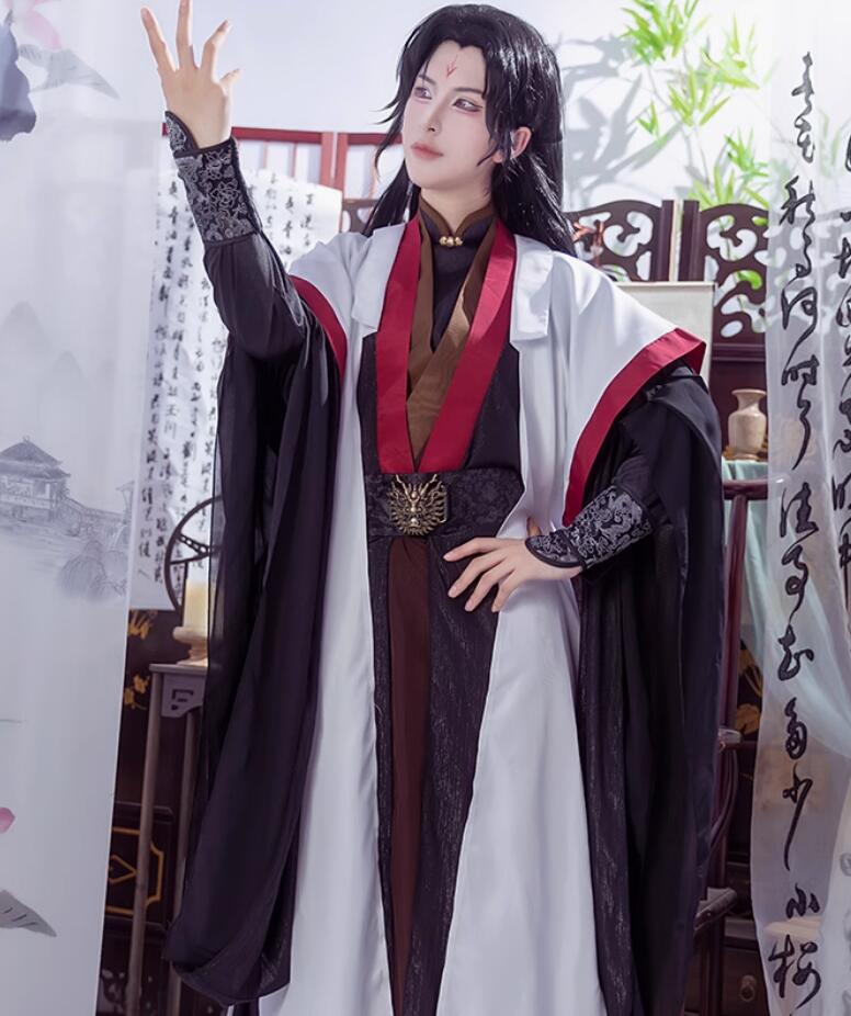 Luo Binghe Cosplay Costume The Scum Villains Self Saving System Chinese Hanfu Outfit Ancient Hero Clothing