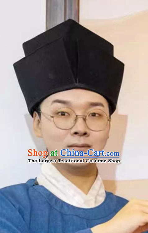 Song Dynasty Dongpo Hat Hanfu Headwear Scholar Official Headgear Traditional Chinese Accessory