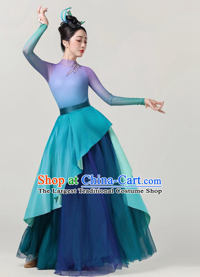 Orchid Dance Costume Chinese Spring Festival Gala Stage Performance Dress Women Classical Group Dance Attire