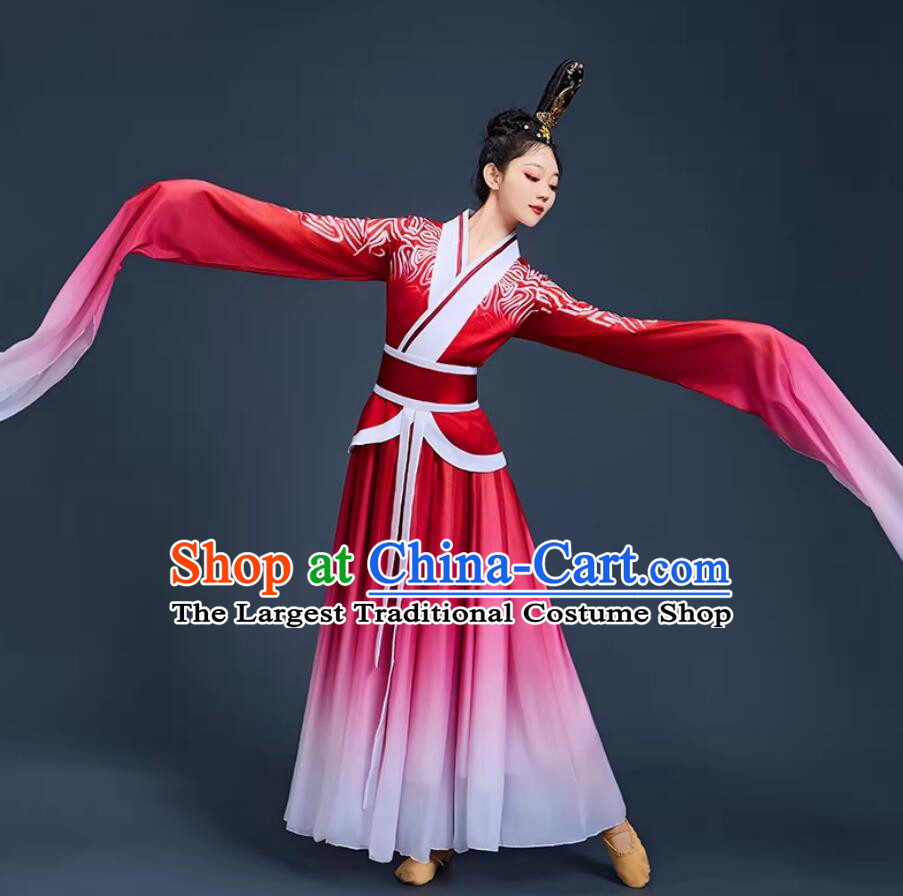 Water Sleeve Performance Costume Xianghe Song Chinese Han Tang Dance Dress