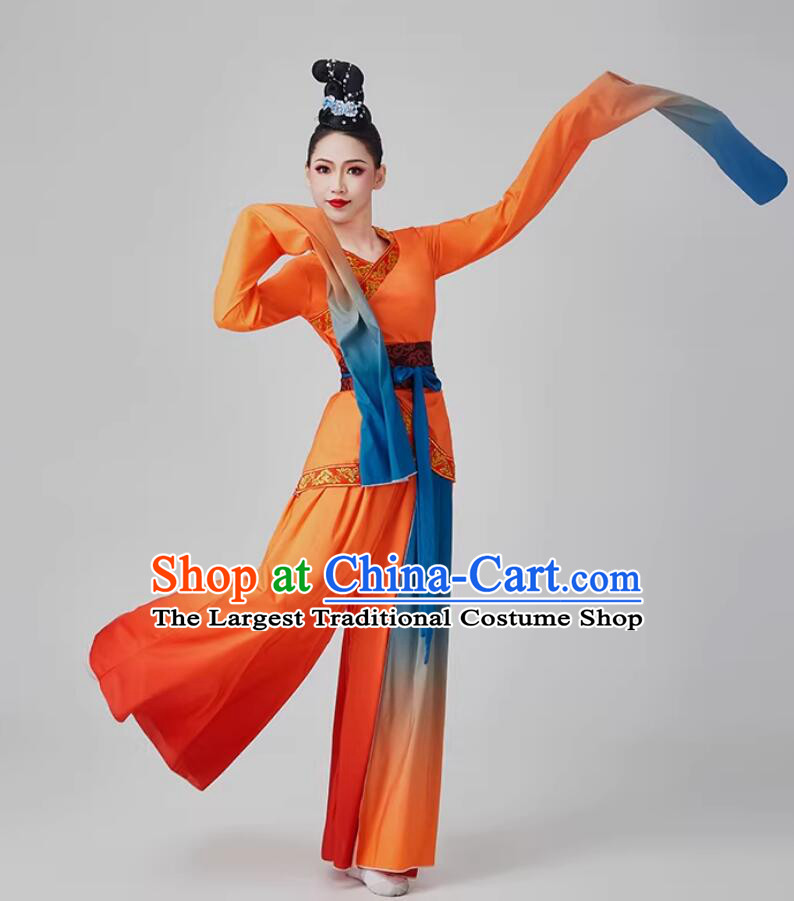Bu Bua Classical Dance Water Sleeve Costume Chinese Han Tang Dance Garment