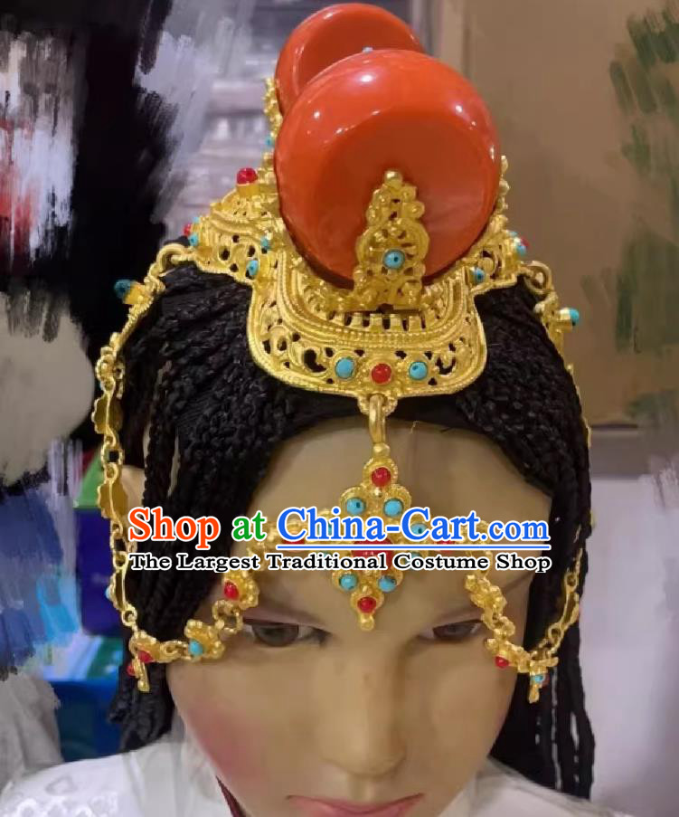 Tibetan Ladies Headwear Zang Minority Kham Women Headpiece