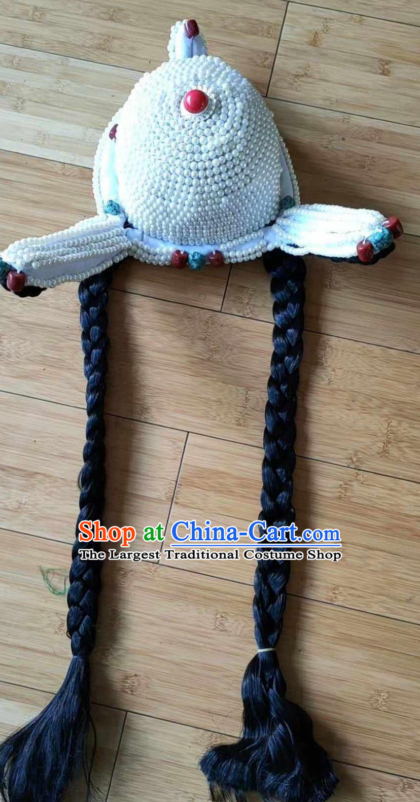 Tibetan Noble Headpiece Chinese Zang Ethnic Women Hat