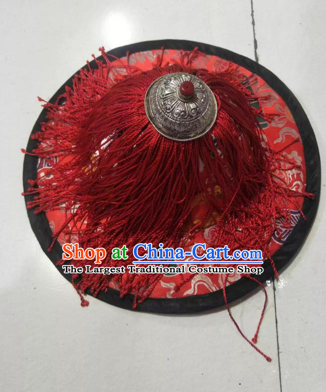 Tibetan Noble Male Hat Zang Ethnic Traditional Hat