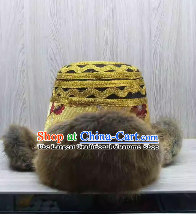Tibetan Xia Hat Zang Ethnic Men Traditional Hat