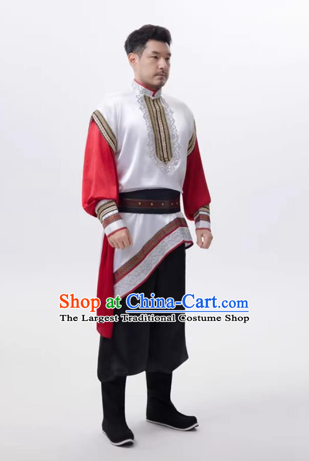 Xinjiang Hui Minority Male Costume Uyghur Ethnic Attire Stage Performance Clothing