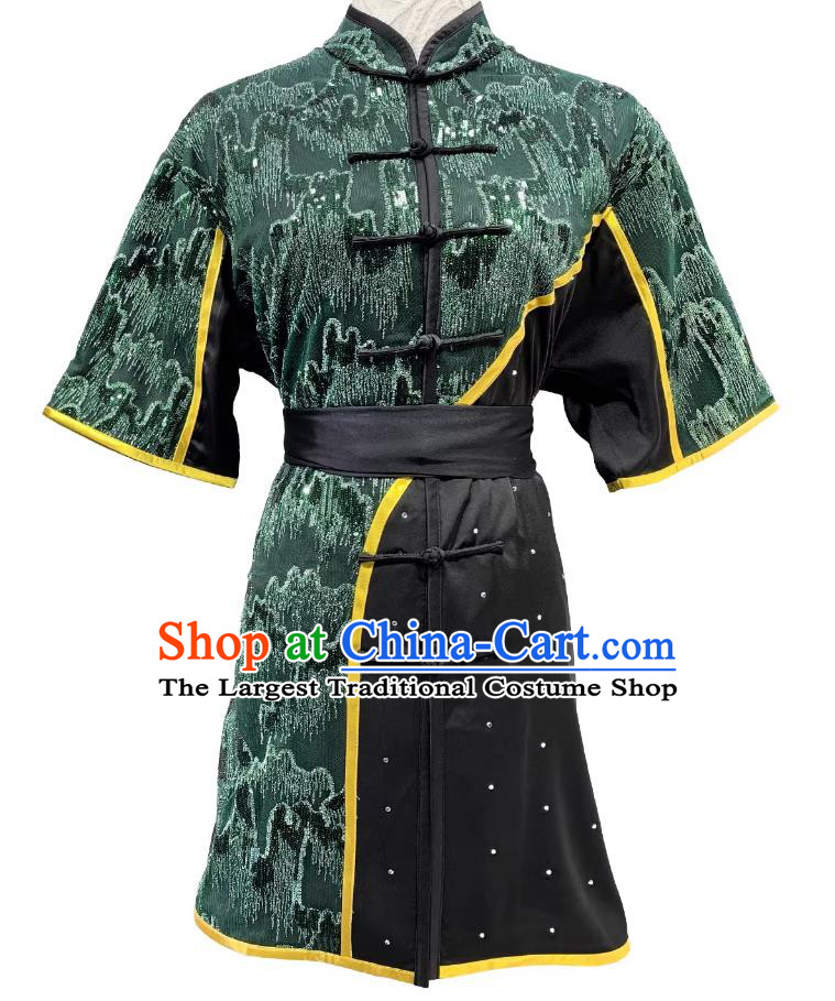Custom Made Martial Arts Competition Costume Landscape Wushu Clothing Kung Fu Performance Uniform
