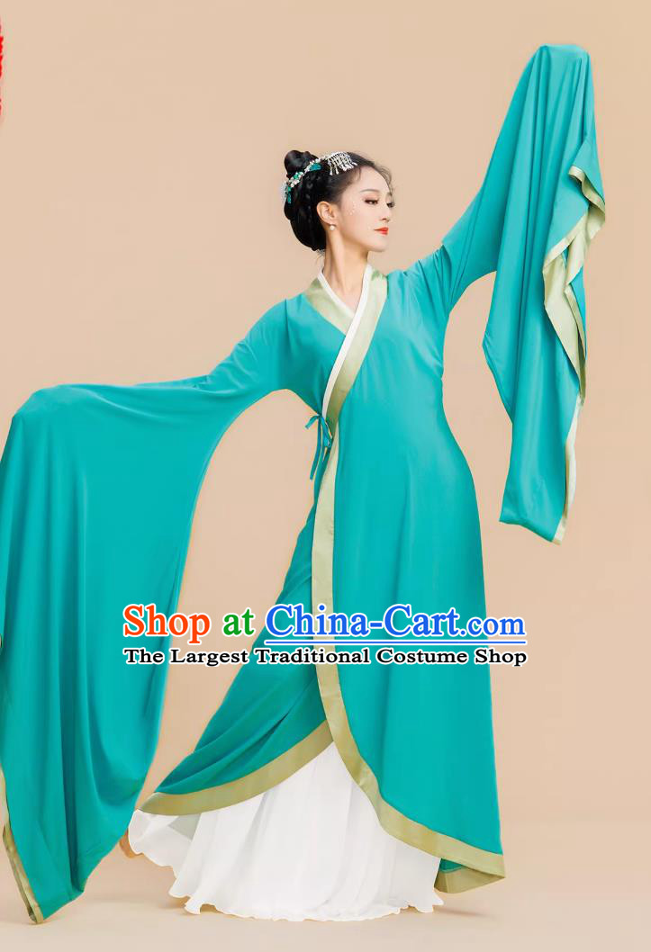 Female Classical Dance Costume Flowing Wide Sleeve Practice Hanfu Large Skirt Performance Dress