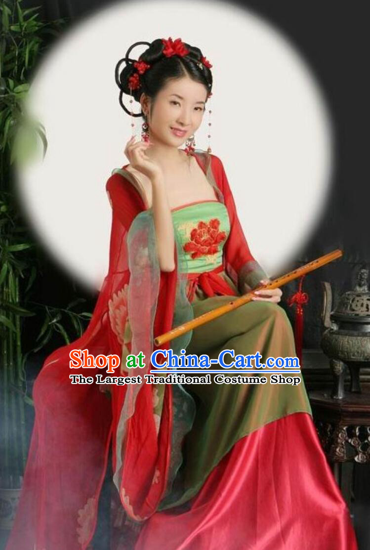Chinese Tang Dynasty Costume Traditional Fairy Dance Dress Women Hanfu Clothing