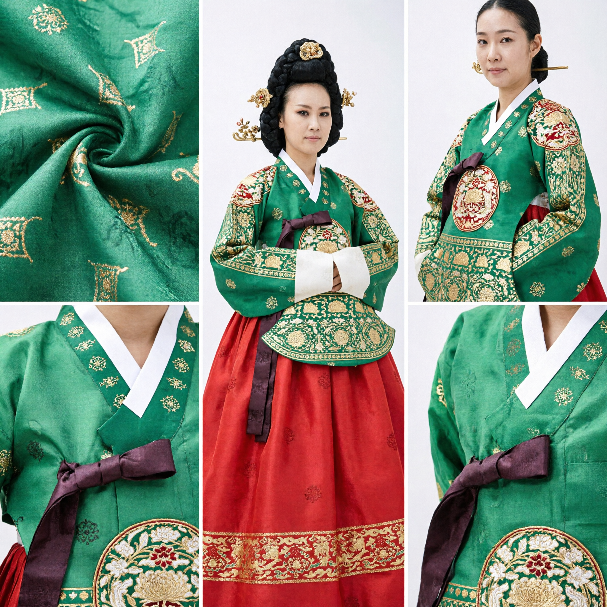 Traditional Chinese Tang Dynasty Palace Lady Green Hanfu Costume for Women Stage Performance and Historical Cosplay - Asian Costume