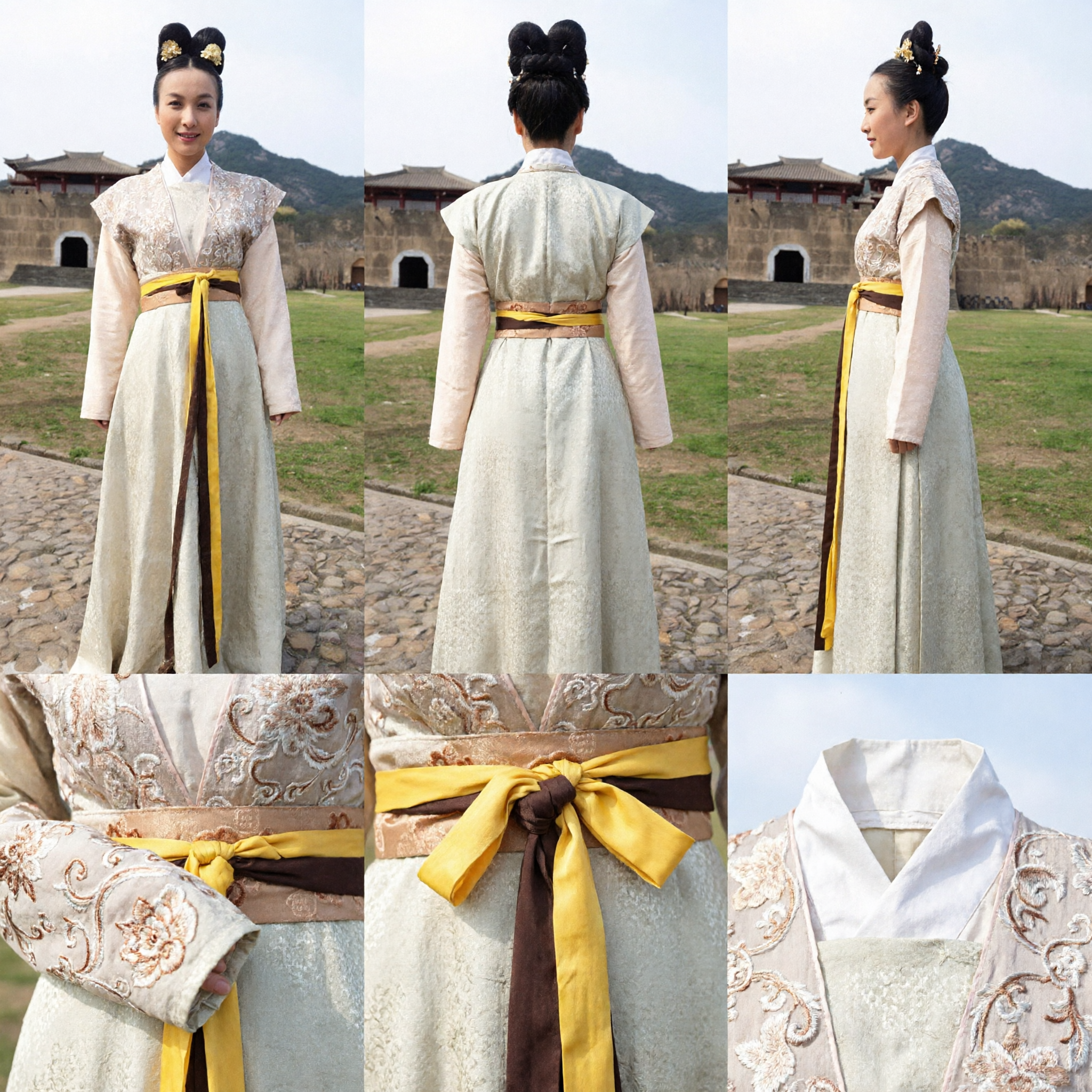 Traditional Chinese Hanfu Costume Women Ancient Tang Dynasty Style Dress for Cosplay Stage Performance - Asian Costume