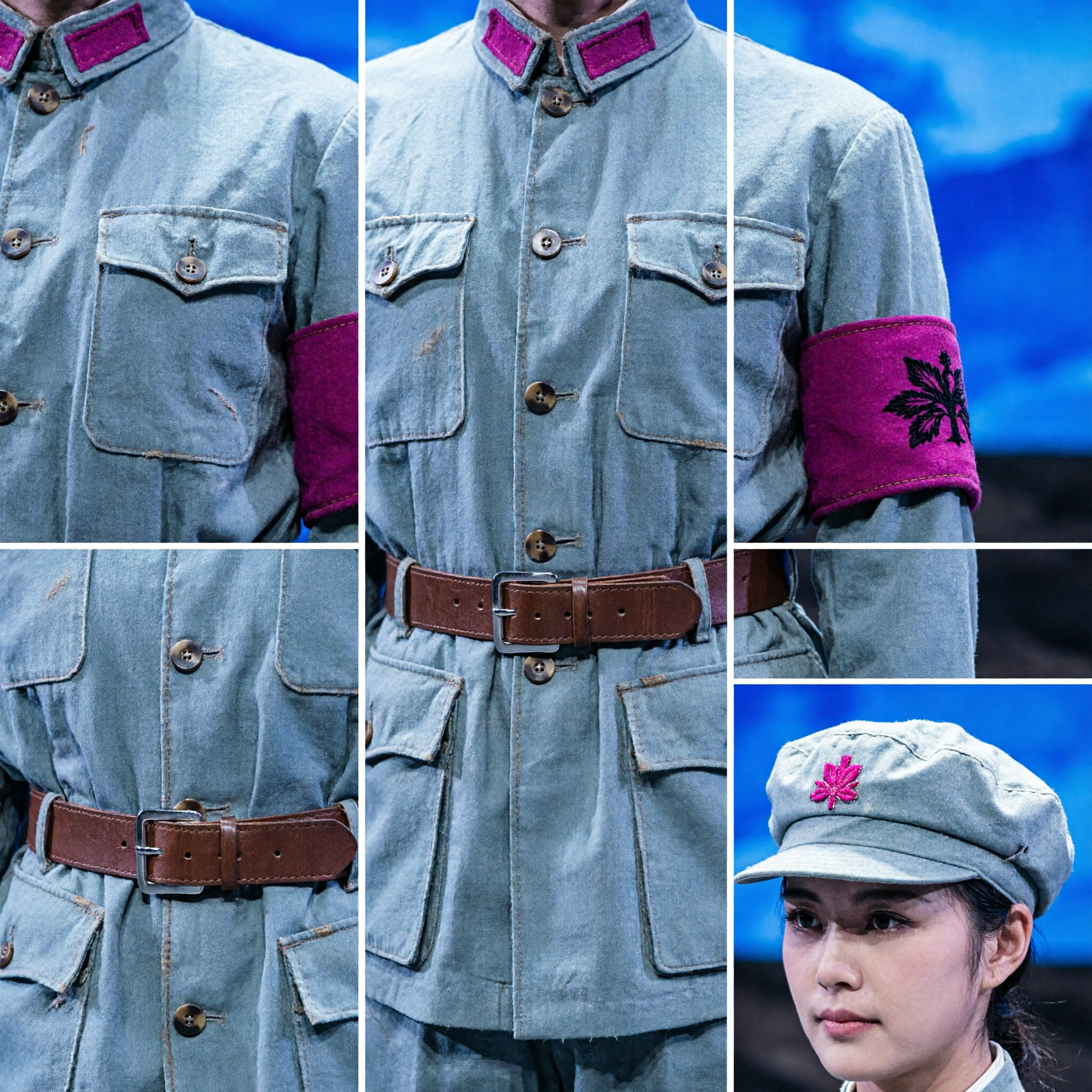 Women's Chinese Revolutionary Ballet Costume Red Detachment of Women Military Uniform Stage Dance Wear - Asian Costume