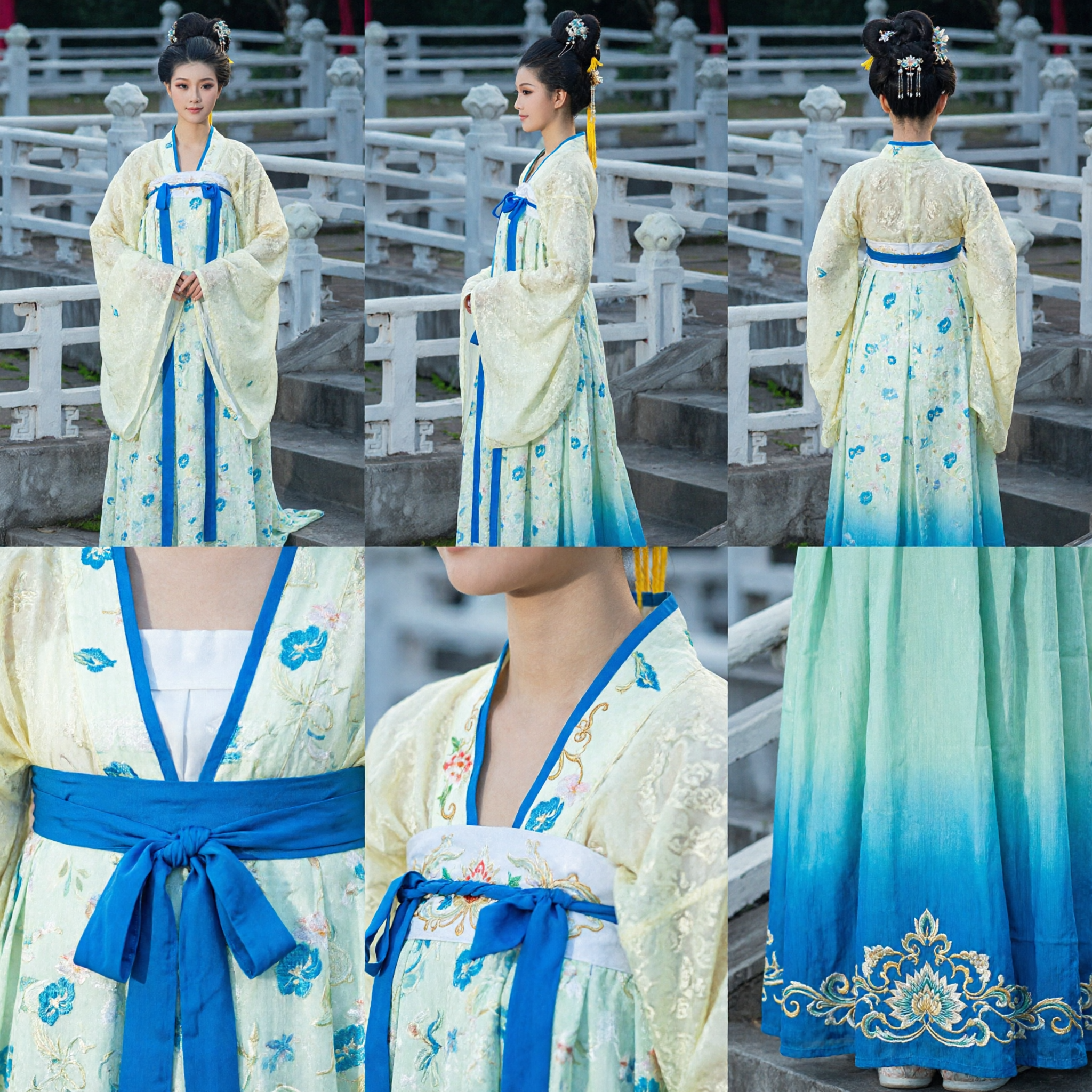 Traditional Chinese Hanfu Tang Dynasty Princess Costume Ancient Fairy Dress for Women Performance Cosplay - Asian Costume
