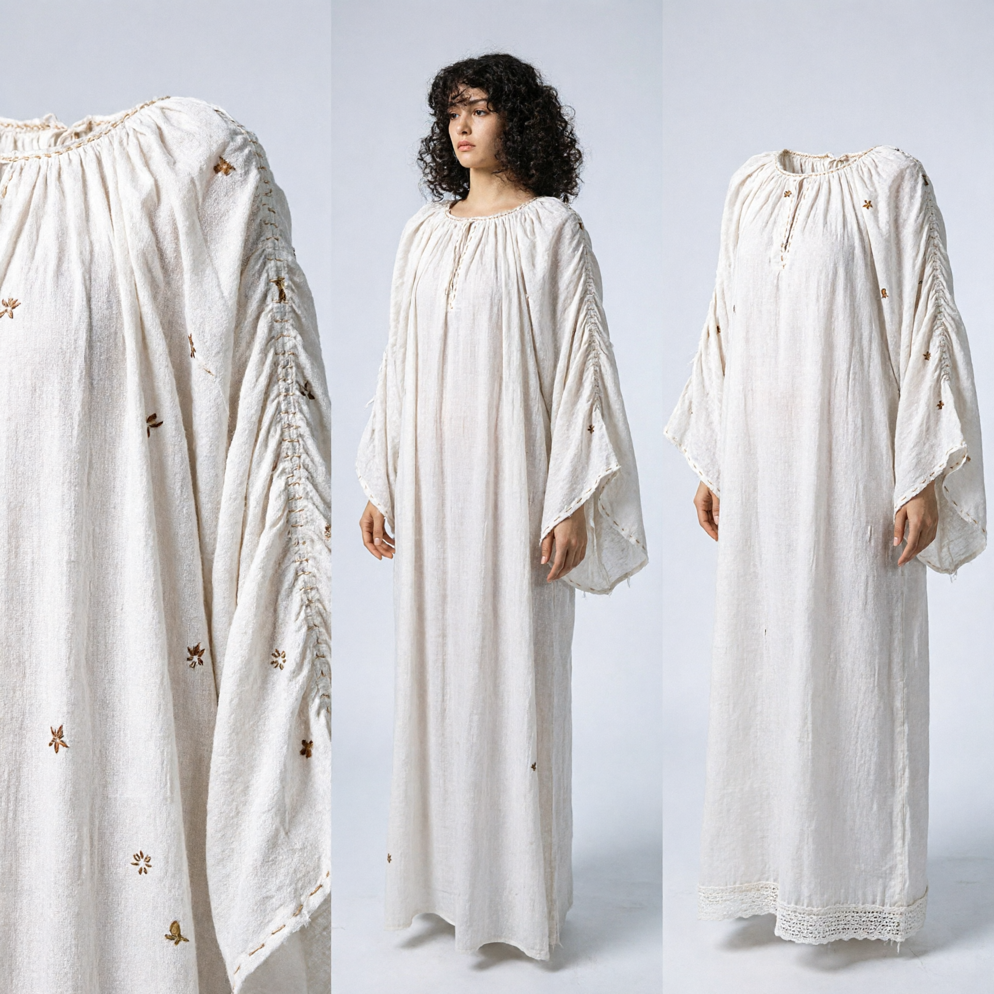 Men's Biblical Jesus Costume White Flowing Robe Gown for Religious Plays Nativity Easter Halloween Party - Asian Costume