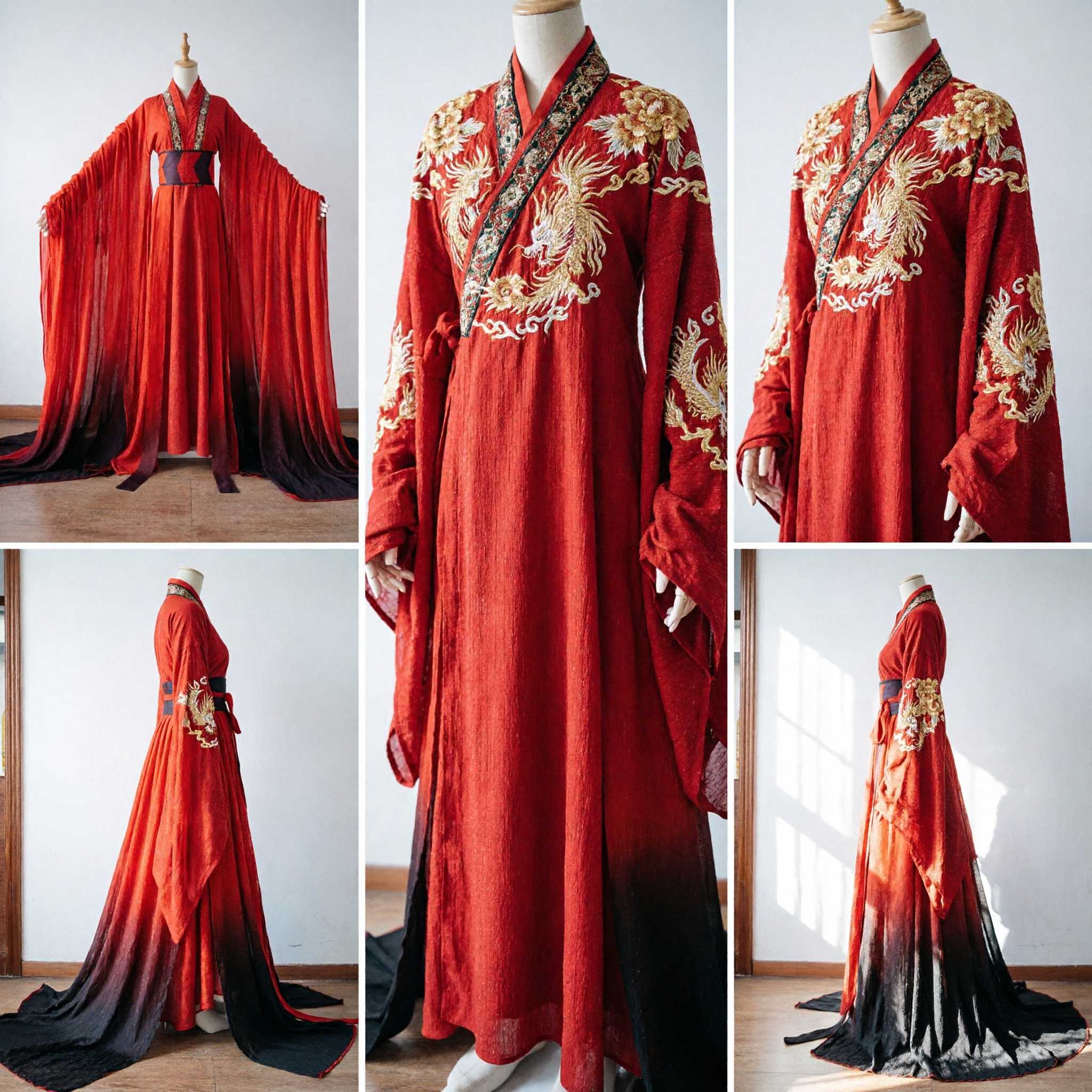 Elegant Red Chinese Hanfu Traditional Ancient Costume for Women Historical Cosplay and Wedding Performance - Asian Costume