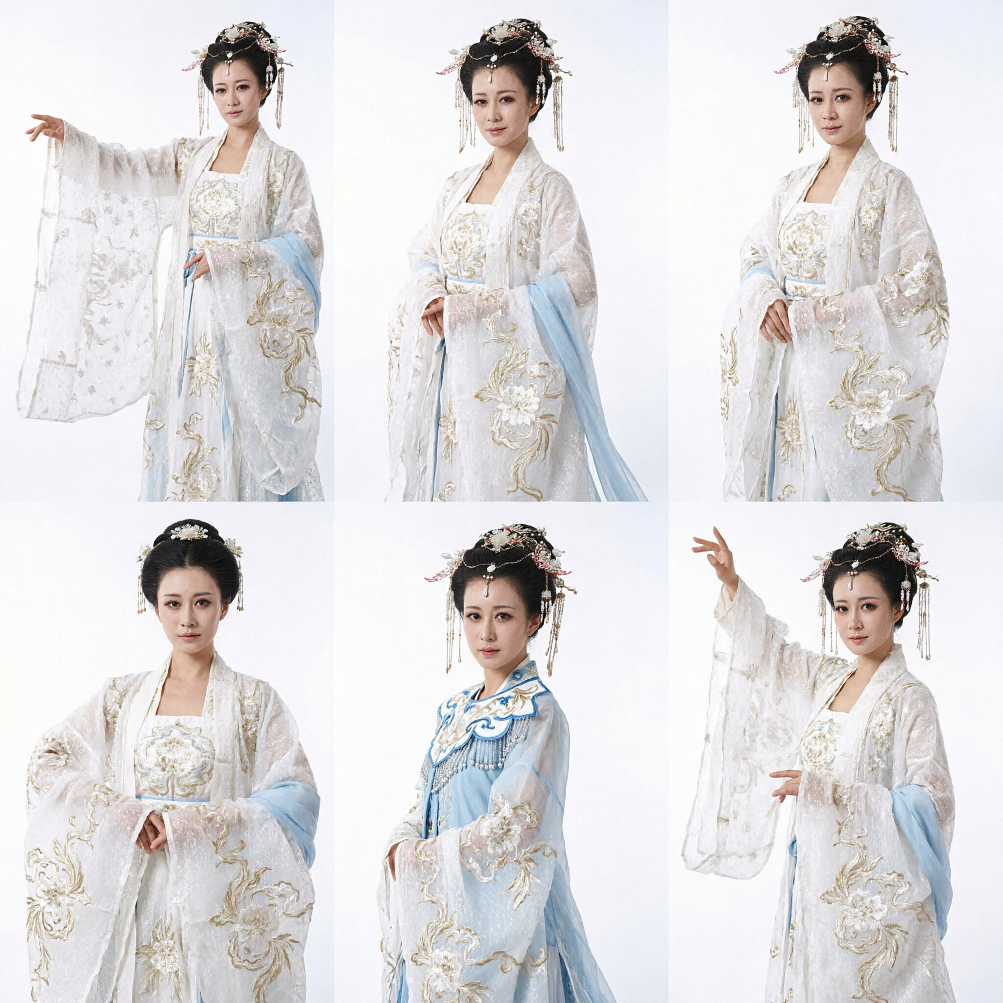 Traditional Chinese Hanfu Costume Women's Ancient White Fairy Dress for Stage Performance and Cosplay - Asian Costume