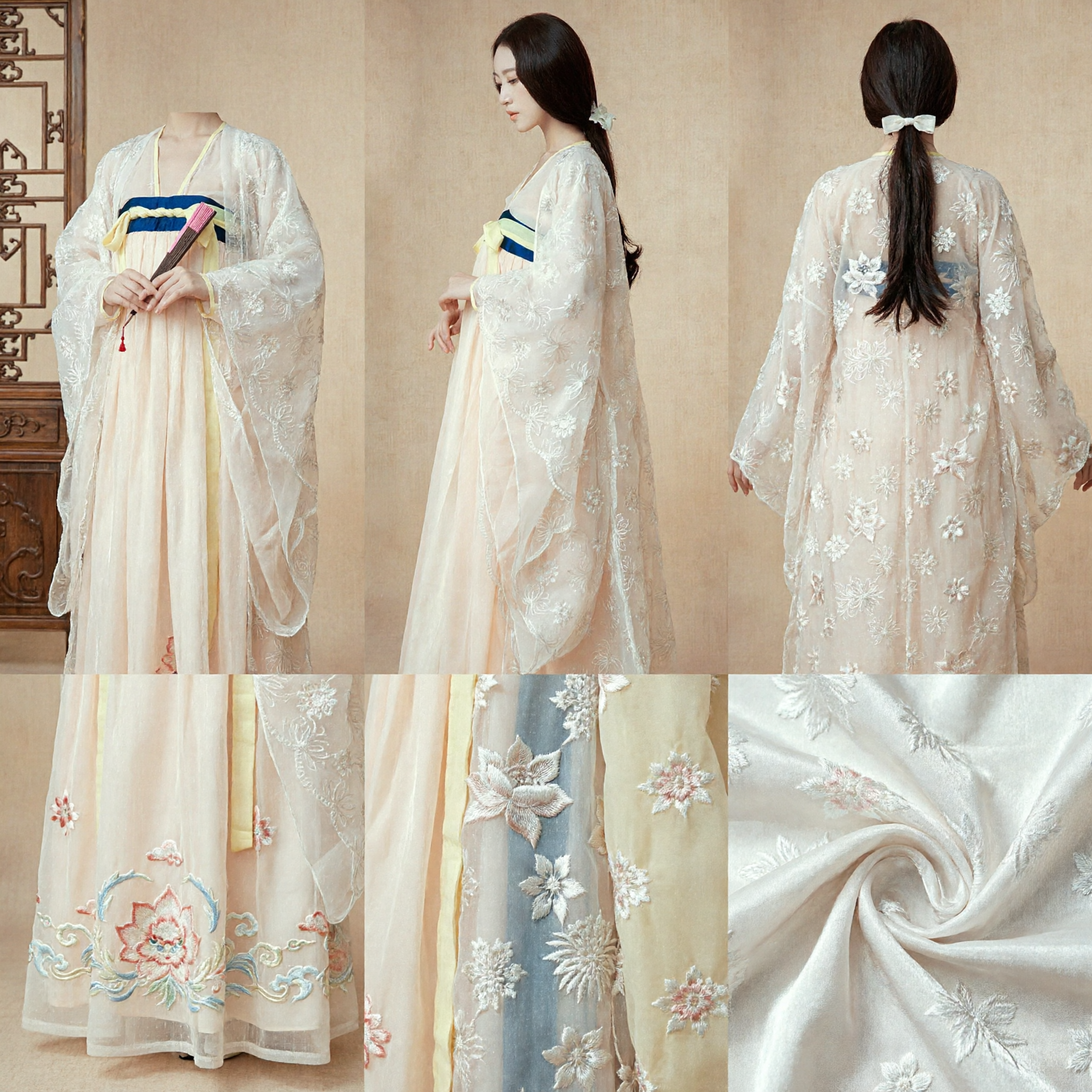 Women's Traditional Chinese Hanfu Costume Ancient Embroidered Fairy Dress for Stage Performance and Cosplay - Asian Costume