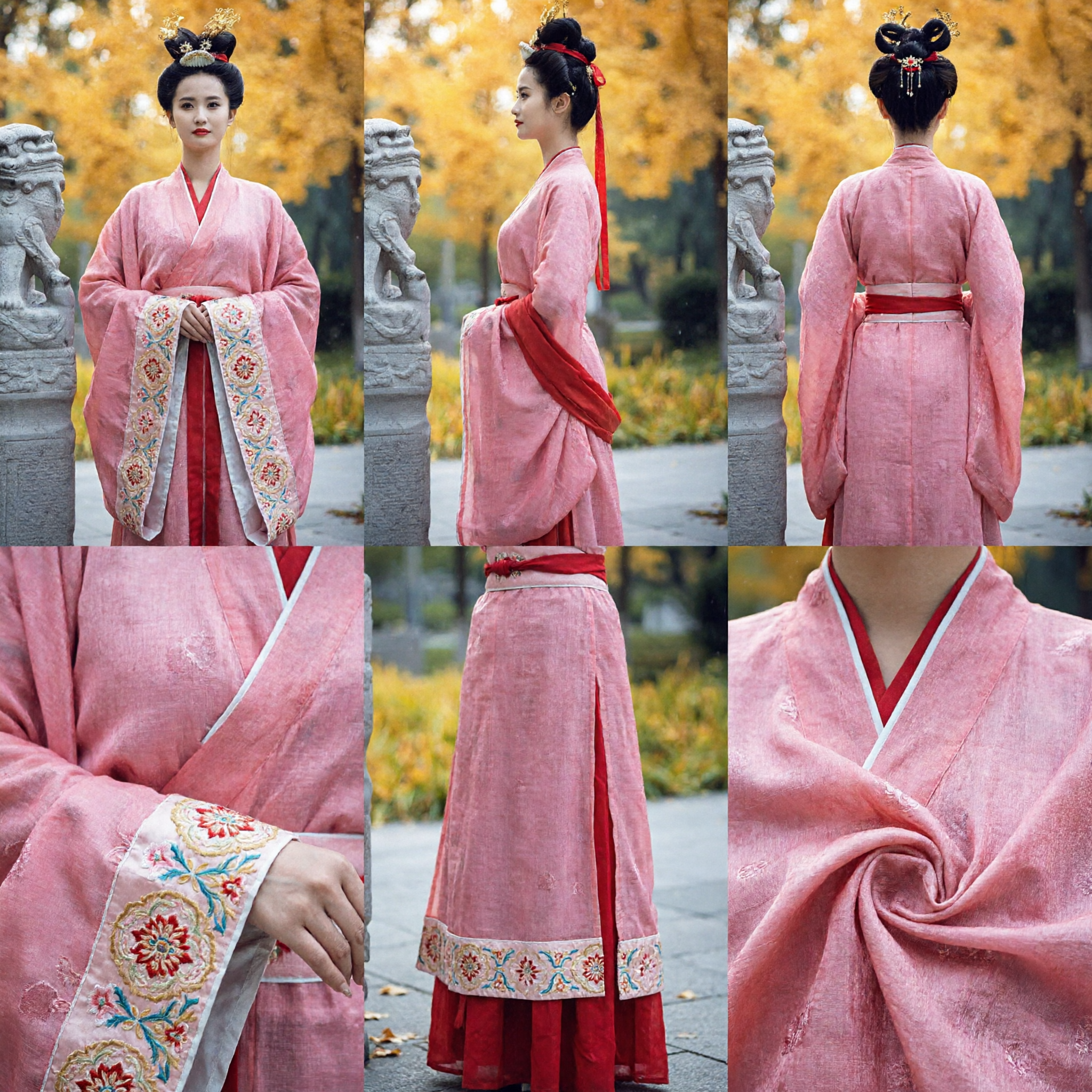 Elegant Pink Ancient Chinese Hanfu Traditional Costume for Women Han Dynasty Dress Performance Cosplay - Asian Costume