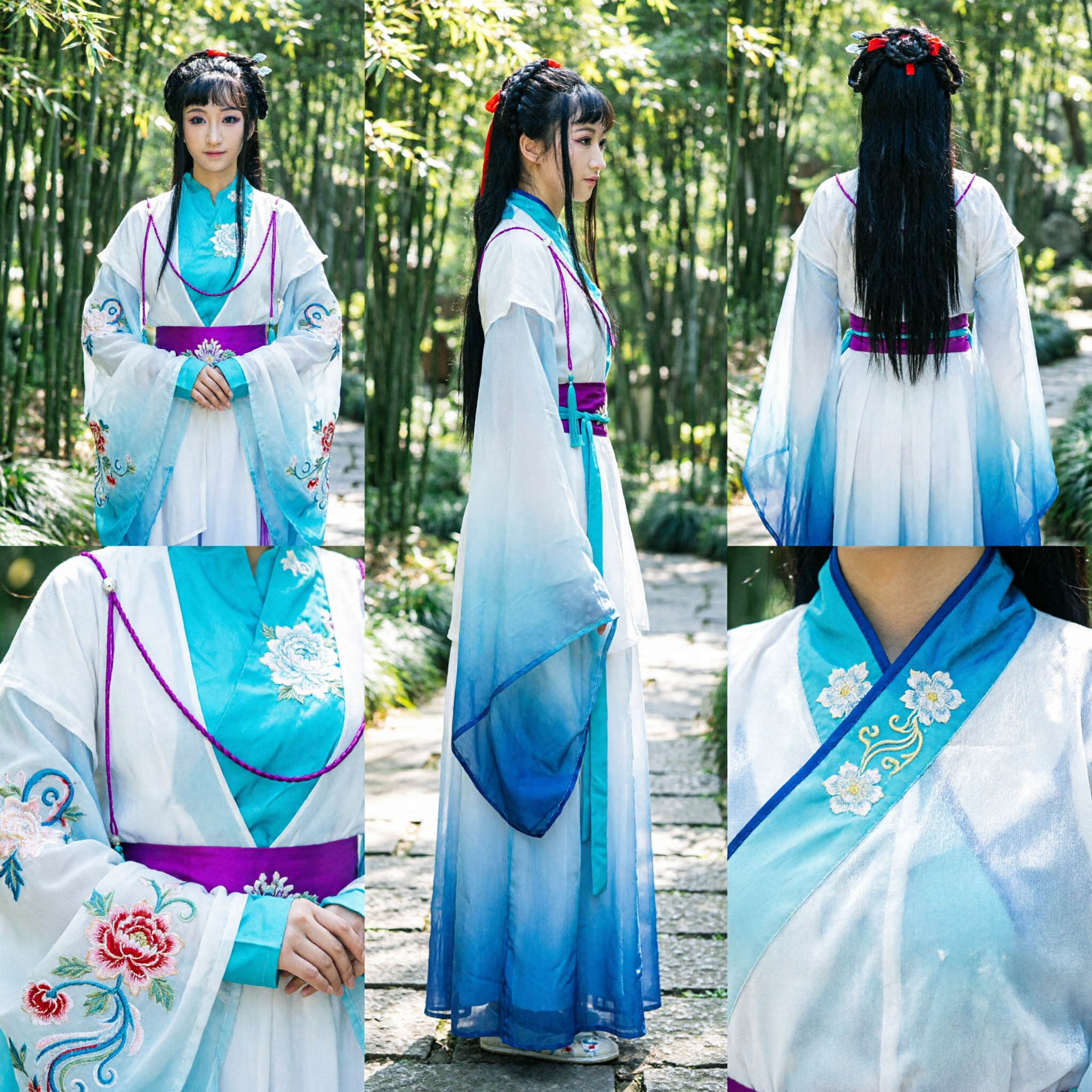 Elegant Traditional Chinese Hanfu Costume for Women Ancient Palace Princess Dress for Cosplay and Performance - Asian Costume