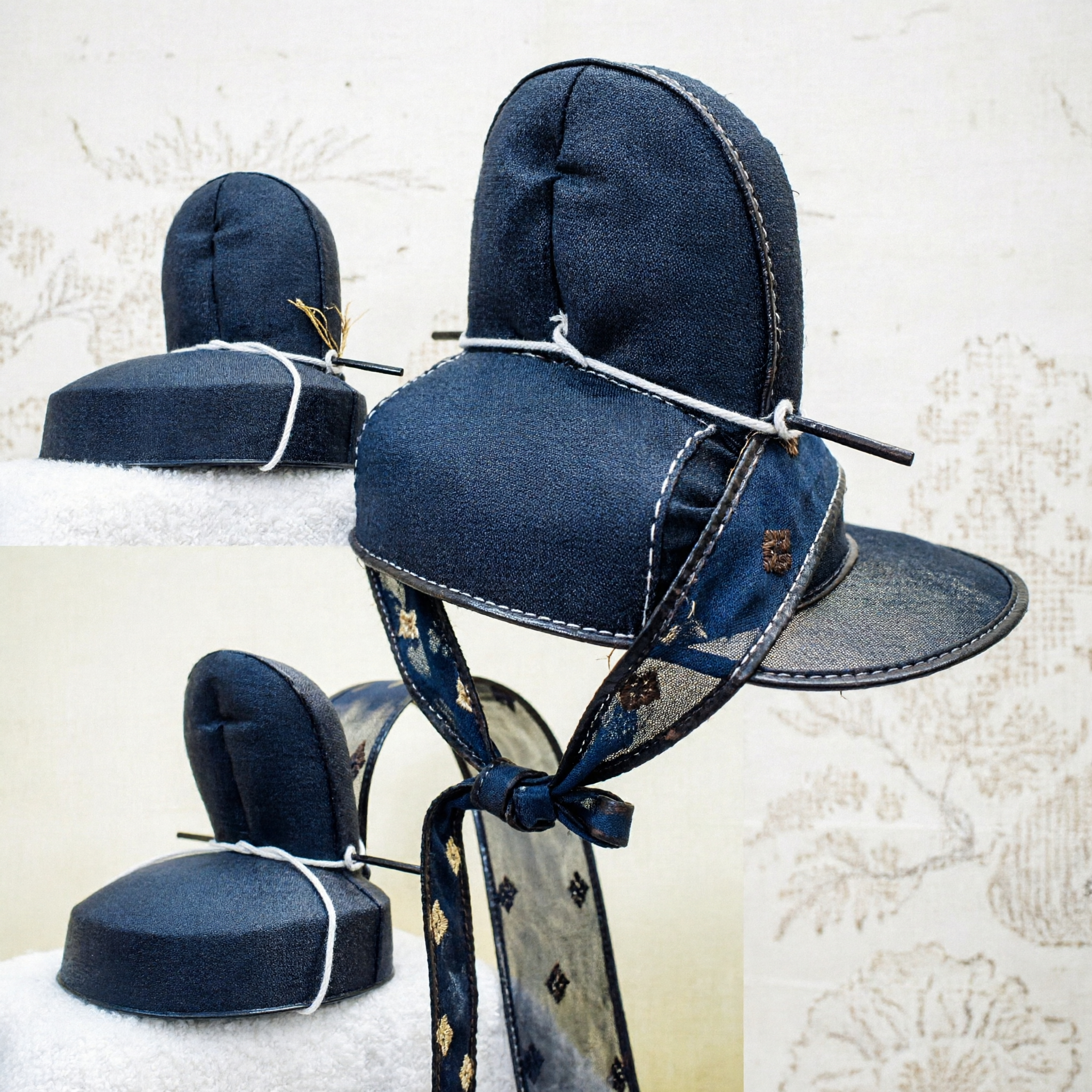 Ancient Chinese Black Futou Hat Traditional Scholar Official Headwear Hanfu Accessory for Men Cosplay - Asian Costume