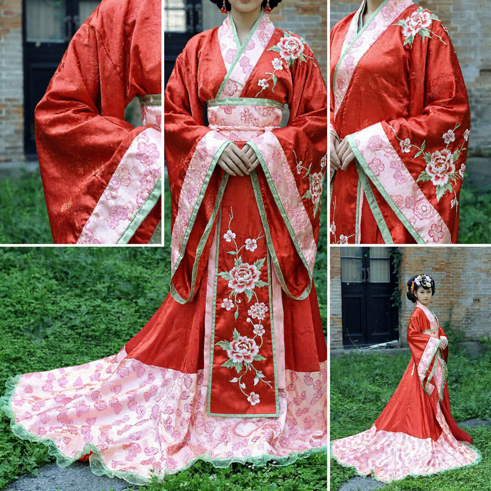 Traditional Chinese Hanfu Costume Red Tang Dynasty Dress Ancient Clothing for Women Performance Cosplay - Asian Costume
