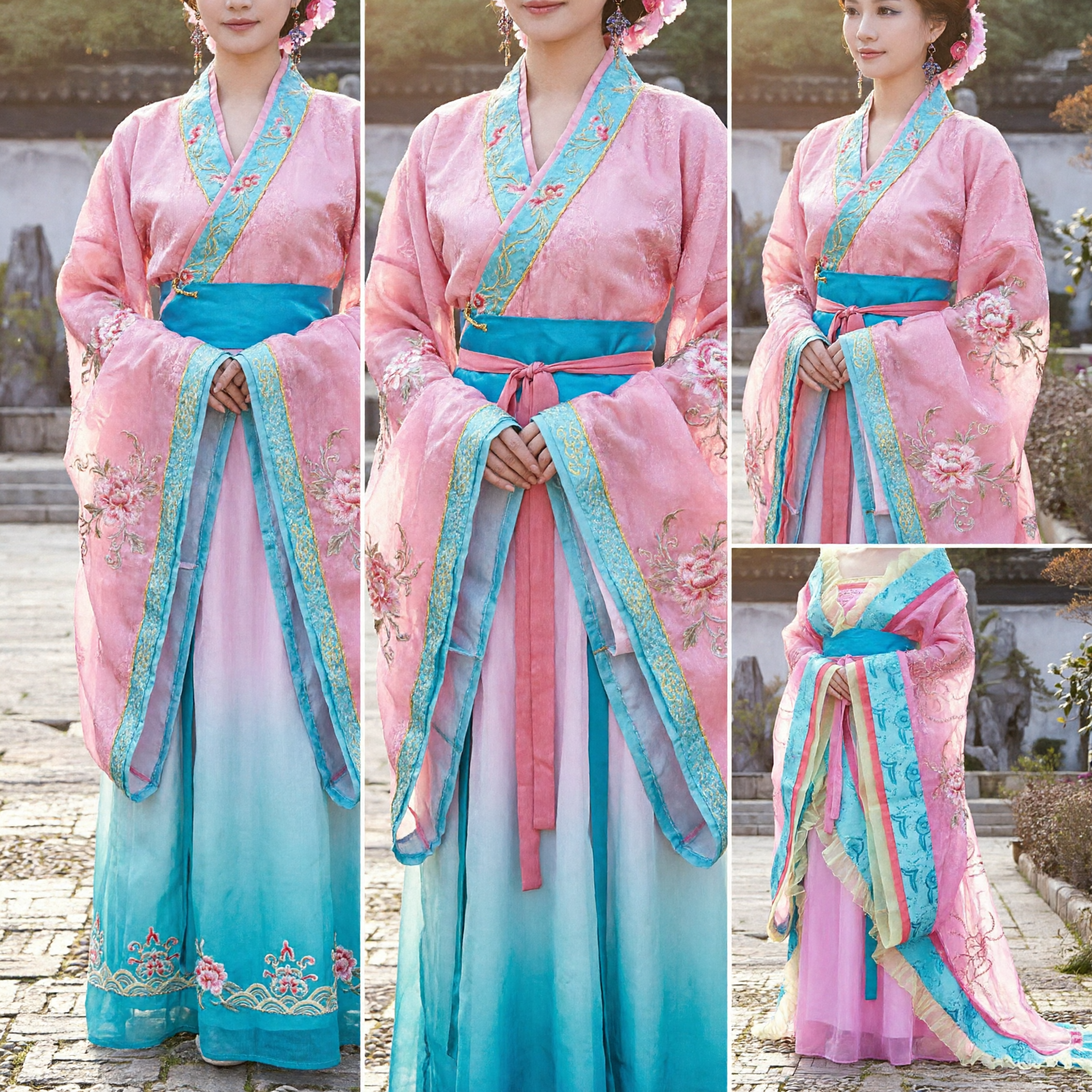 Traditional Chinese Tang Dynasty Hanfu Costume Ancient Palace Lady Princess Dress for Women Photography Cosplay - Asian Costume