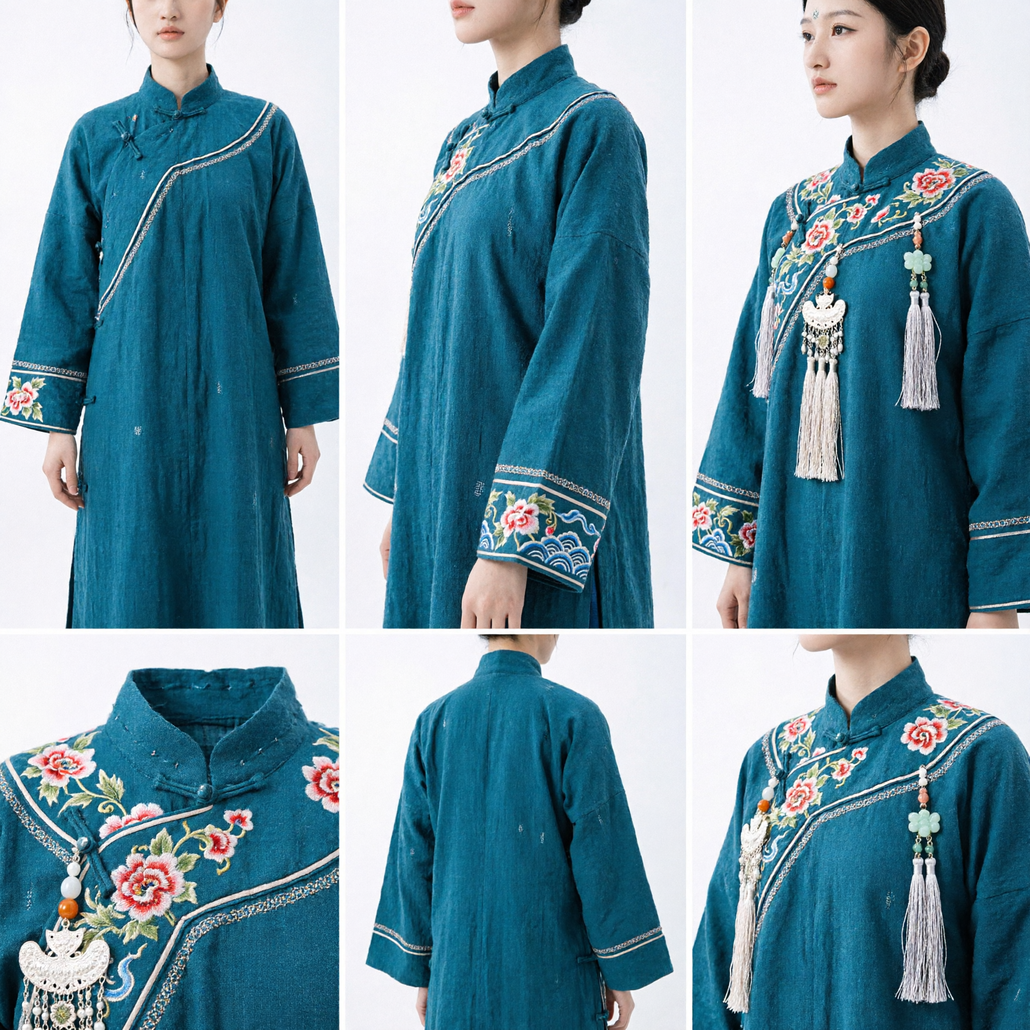 Black Braided Loop Hair Extension Traditional Chinese Hanfu Wig Accessory for Ancient Style Cosplay and Performance - Asian Costume